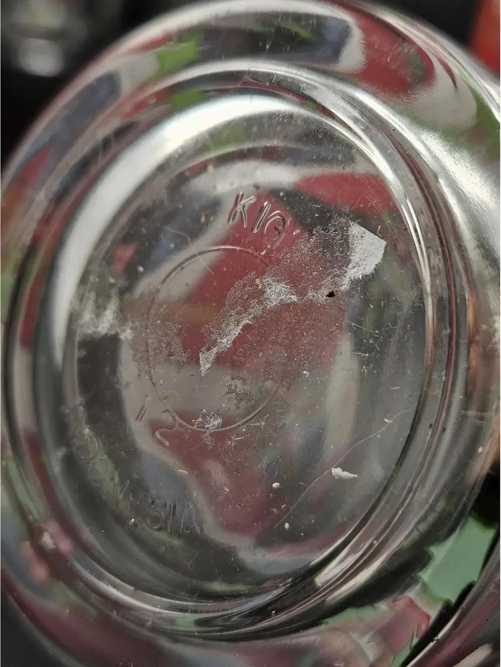 Vintage Christmas Santa Claus Tumblers Set of 6 KIG Glass Indonesia